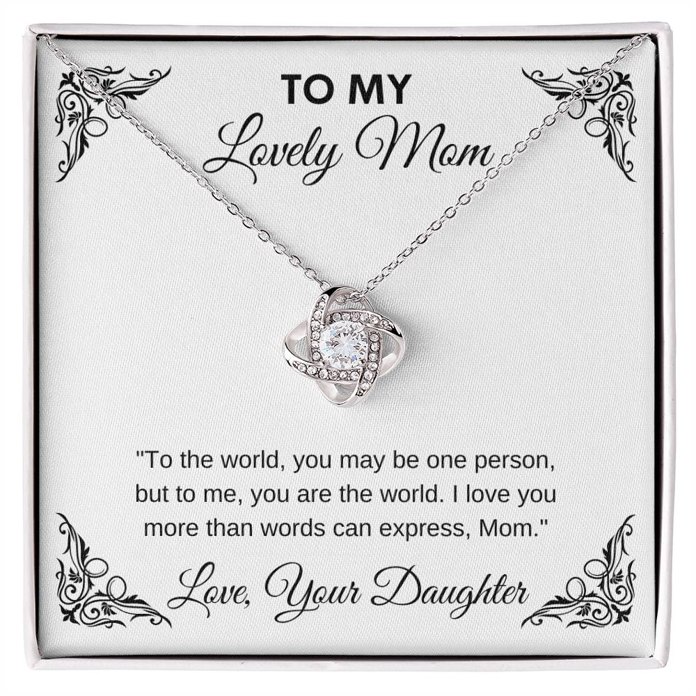 Love Knot Necklace Mothers Day Gift