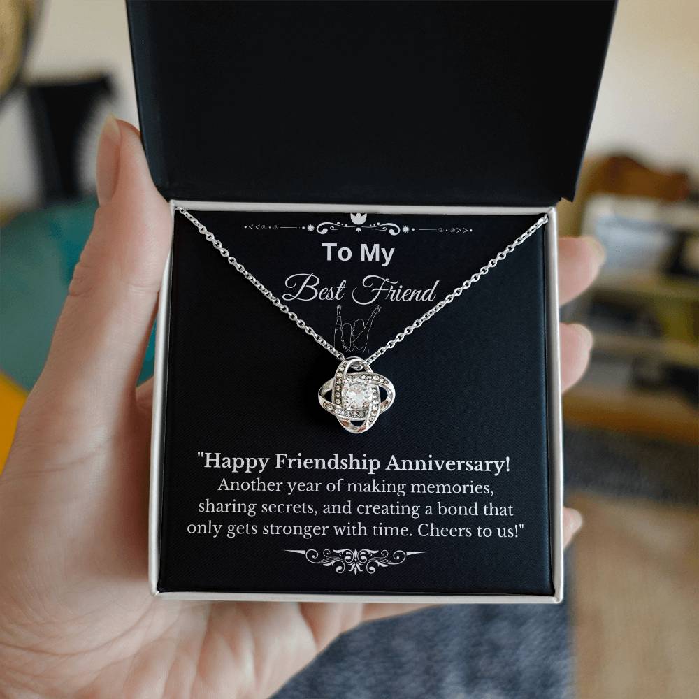 Anniversary Gift for Friend -Love Knot Necklace