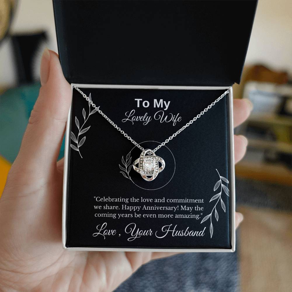 Anniversary Gift for Wife- Love Knot Necklace