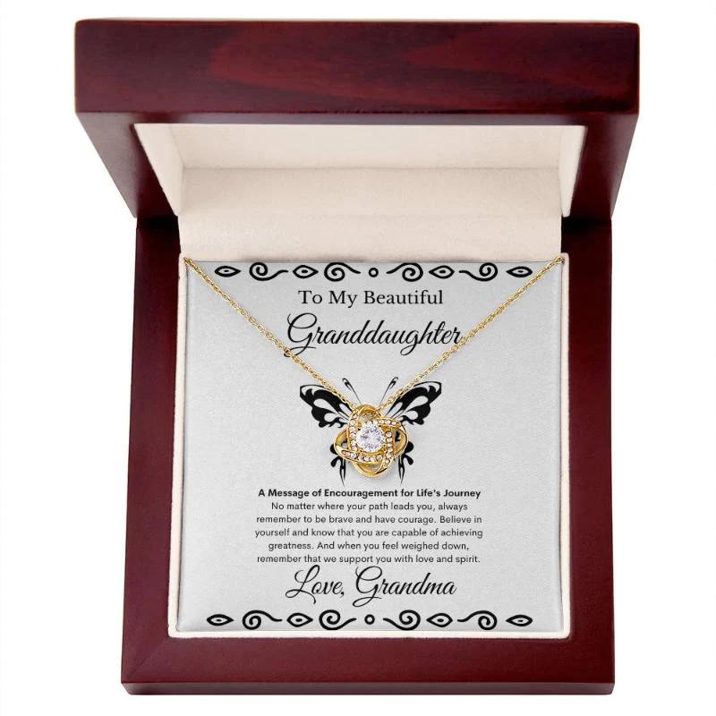 Love Knot Granddaughter Necklace