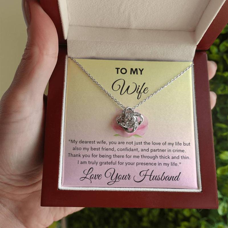 Wife- Love Knot Necklace