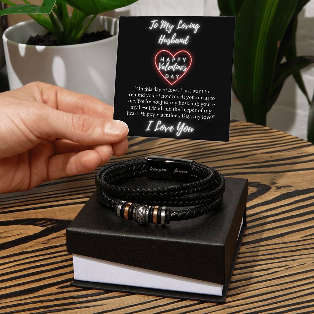 Valentines Day Gift for Husband- Love You Forever Bracelet