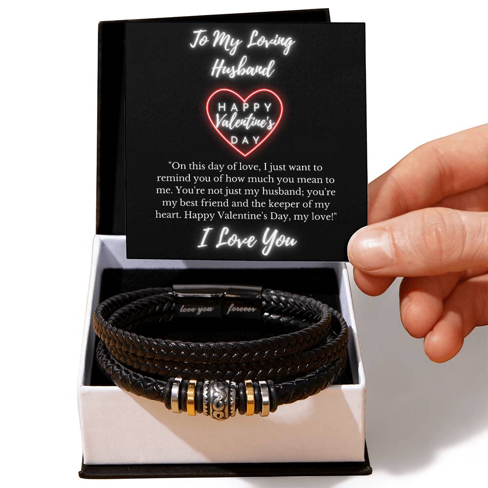 Valentines Day Gift for Husband- Love You Forever Bracelet