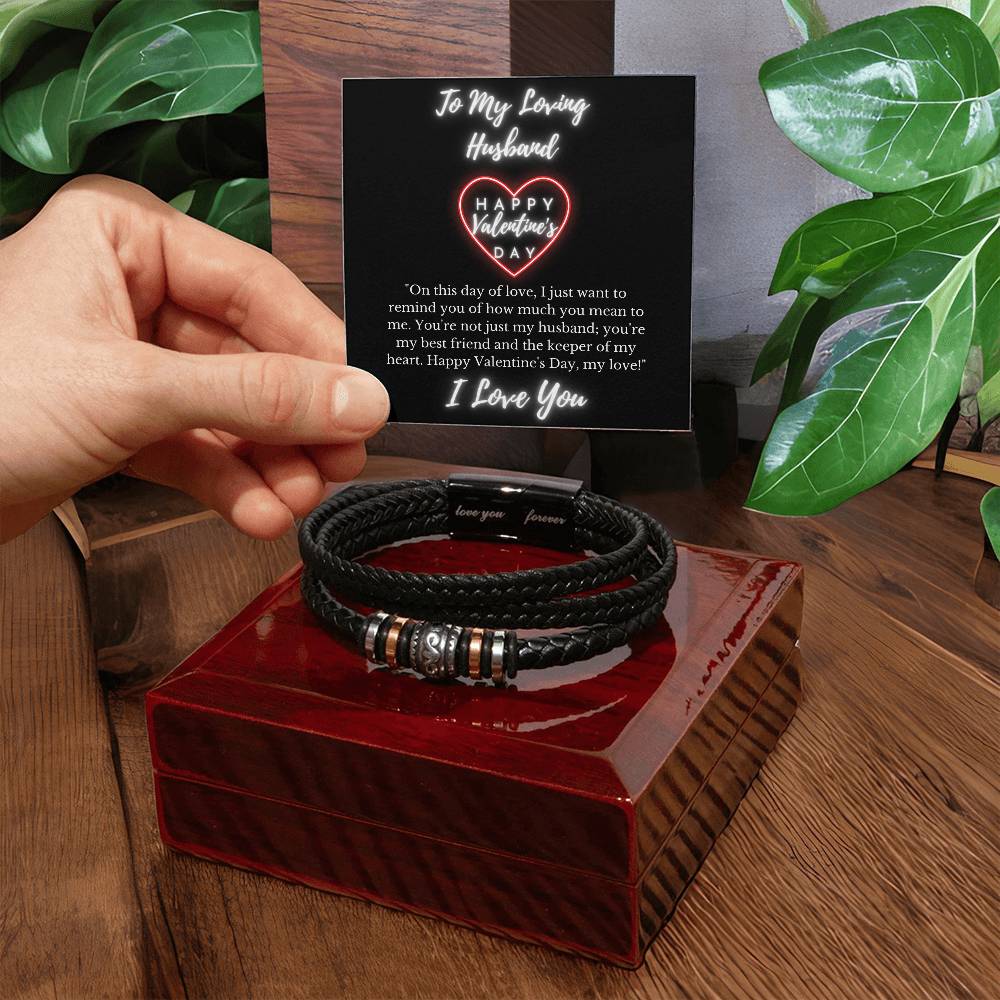 Valentines Day Gift for Husband- Love You Forever Bracelet