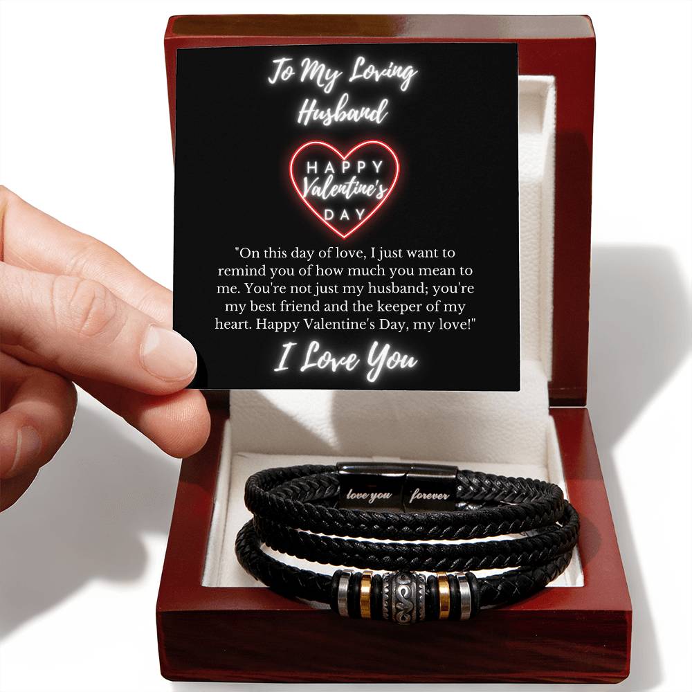 Valentines Day Gift for Husband- Love You Forever Bracelet