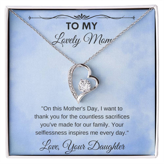 Forever Love Necklace Mothers Day Gift