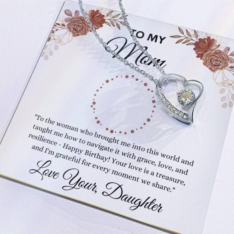 Gift for Mom- Birthday Forever Love Necklace