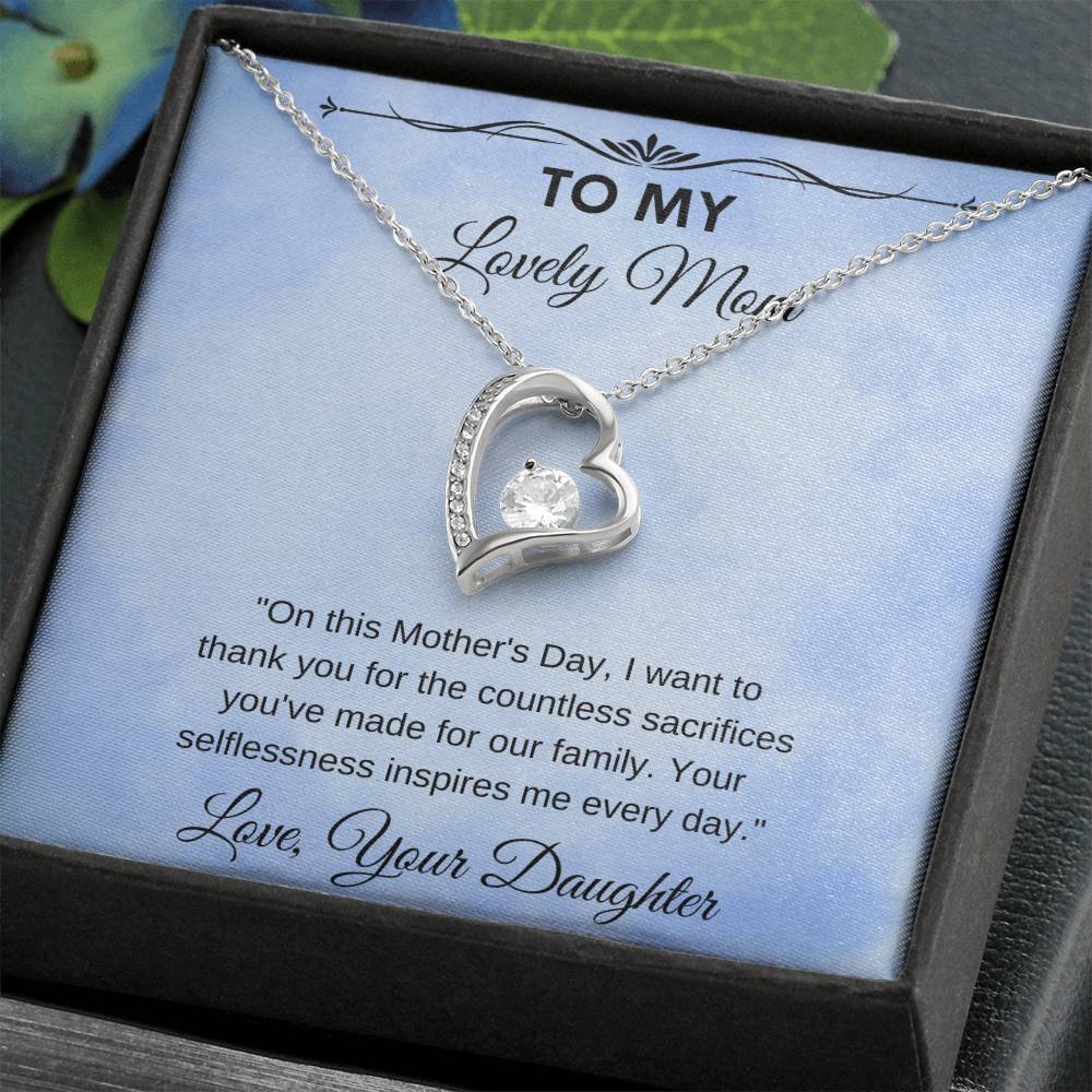 Forever Love Necklace Mothers Day Gift