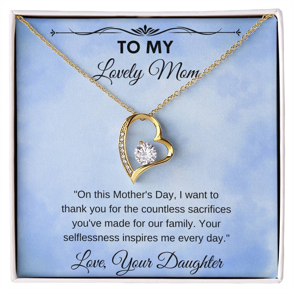 Forever Love Necklace Mothers Day Gift