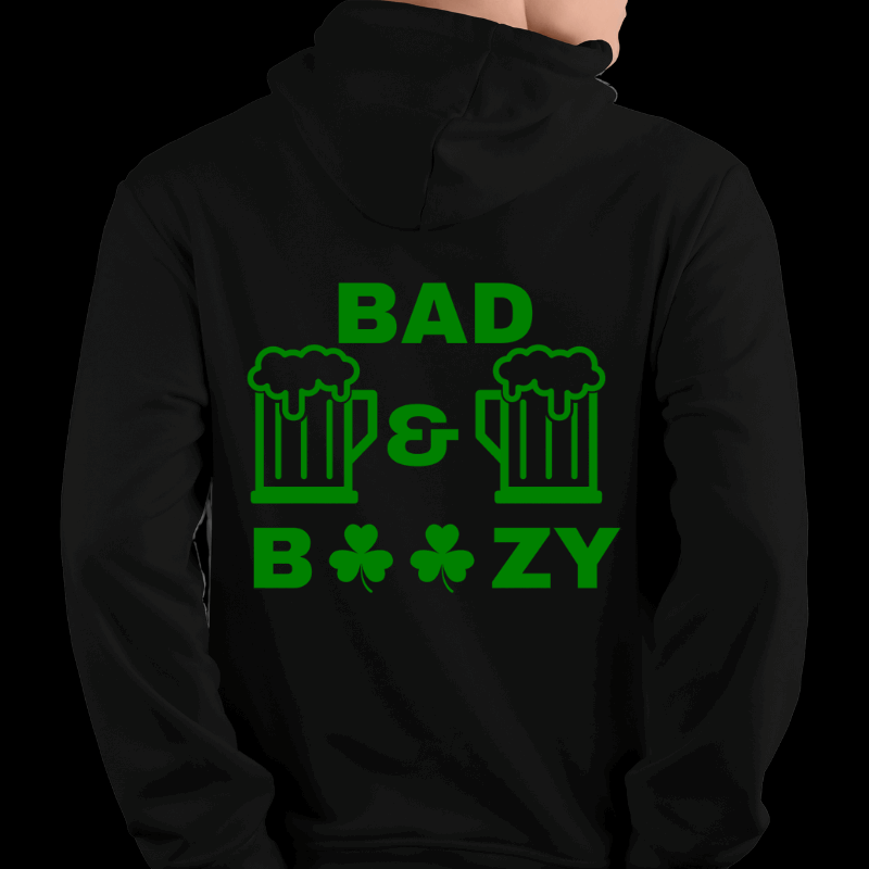 Bad & Boozy - Unisex Pullover Hoodie