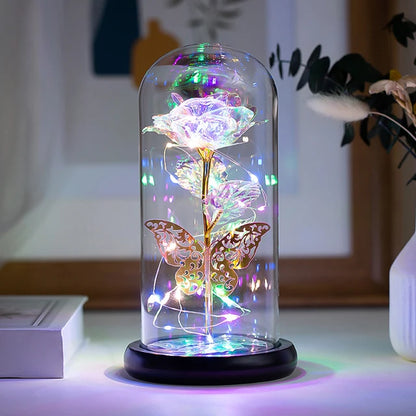 Eternal Blossom LED Butterfly Rose