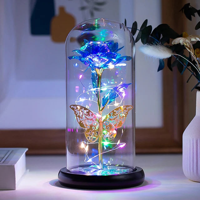 Eternal Blossom LED Butterfly Rose