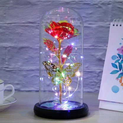 Eternal Blossom LED Butterfly Rose