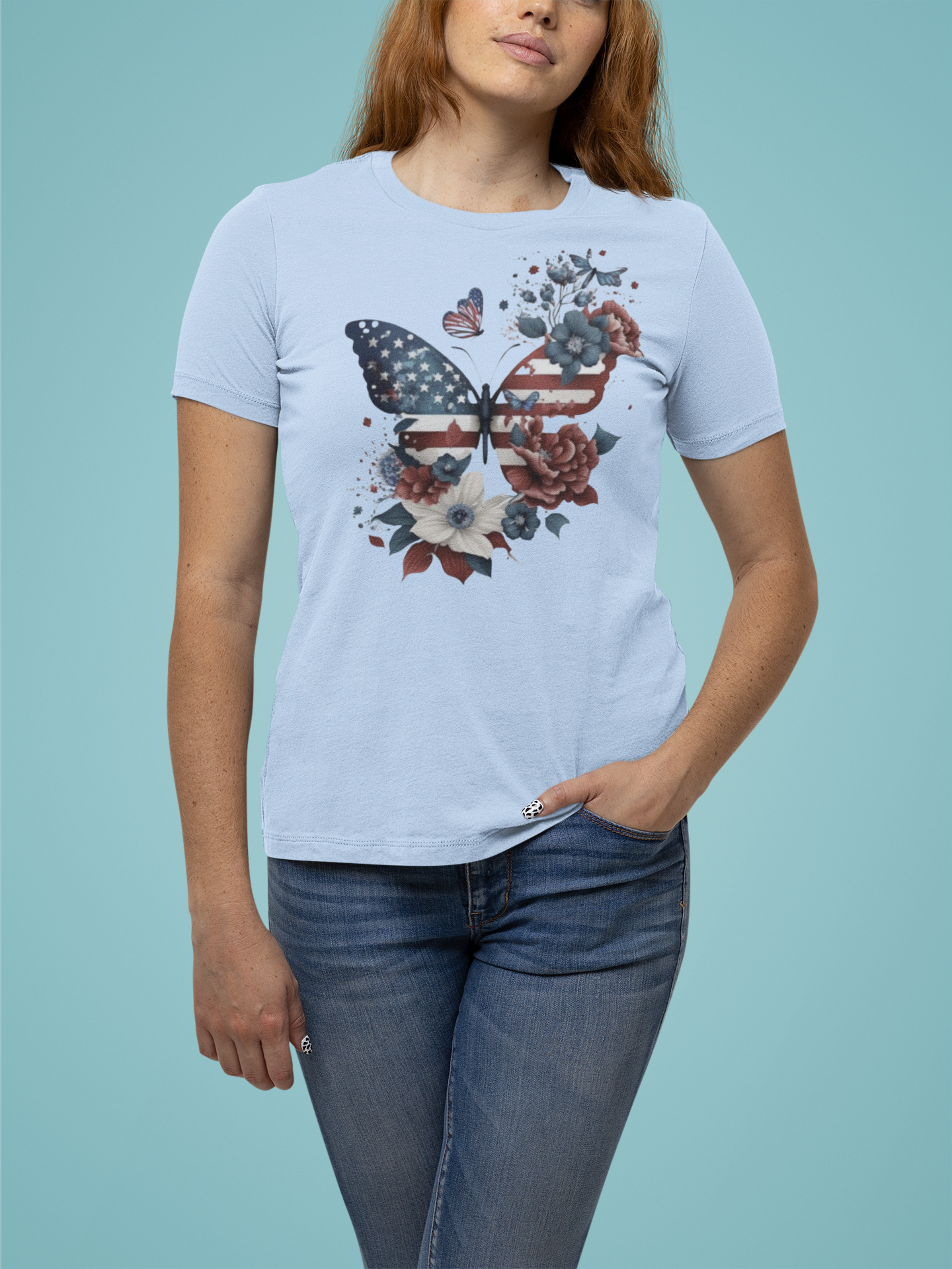 Patriotic Butterfly - T-Shirt