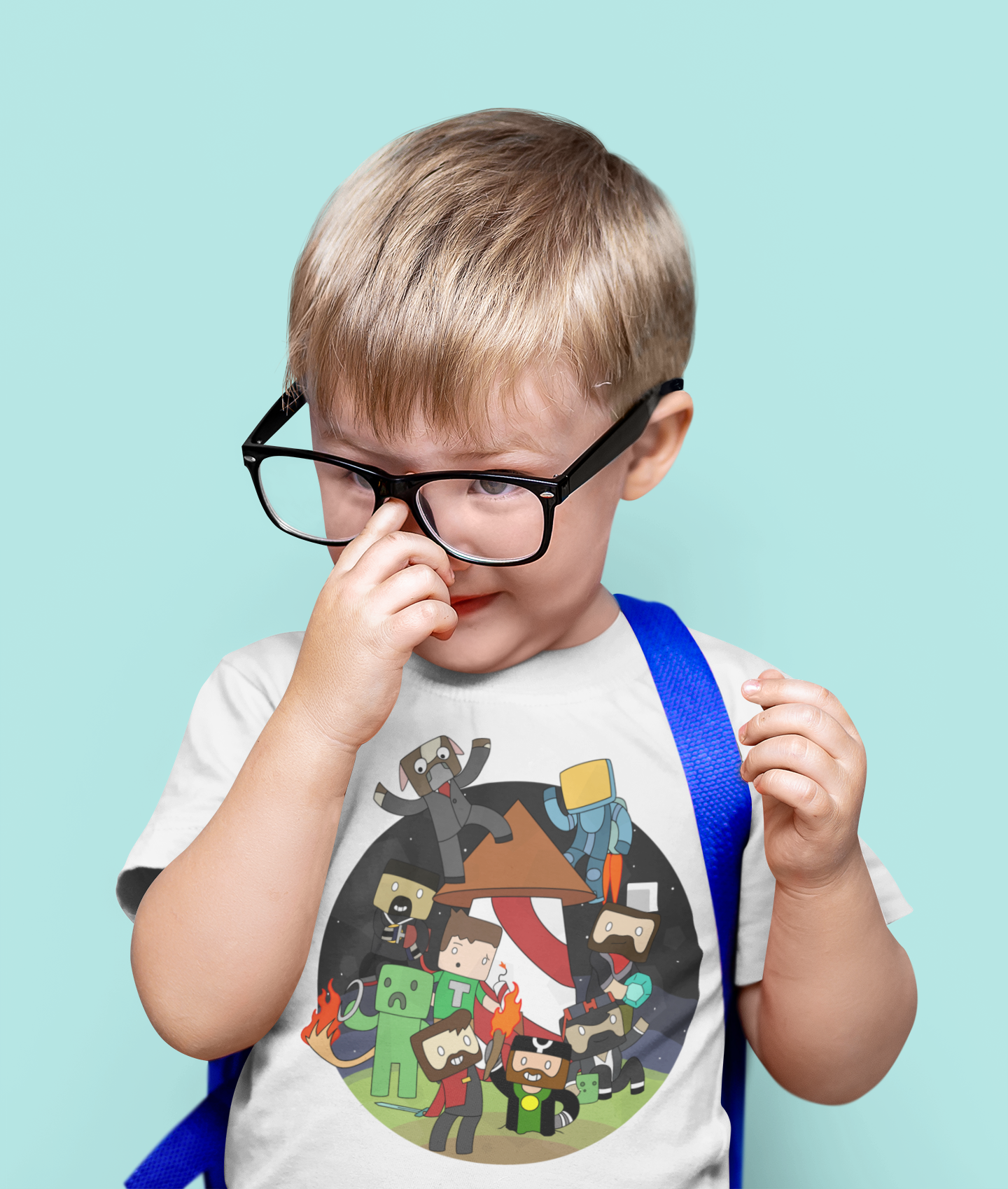 Minecraft Awesome Kids collage T-Shirt